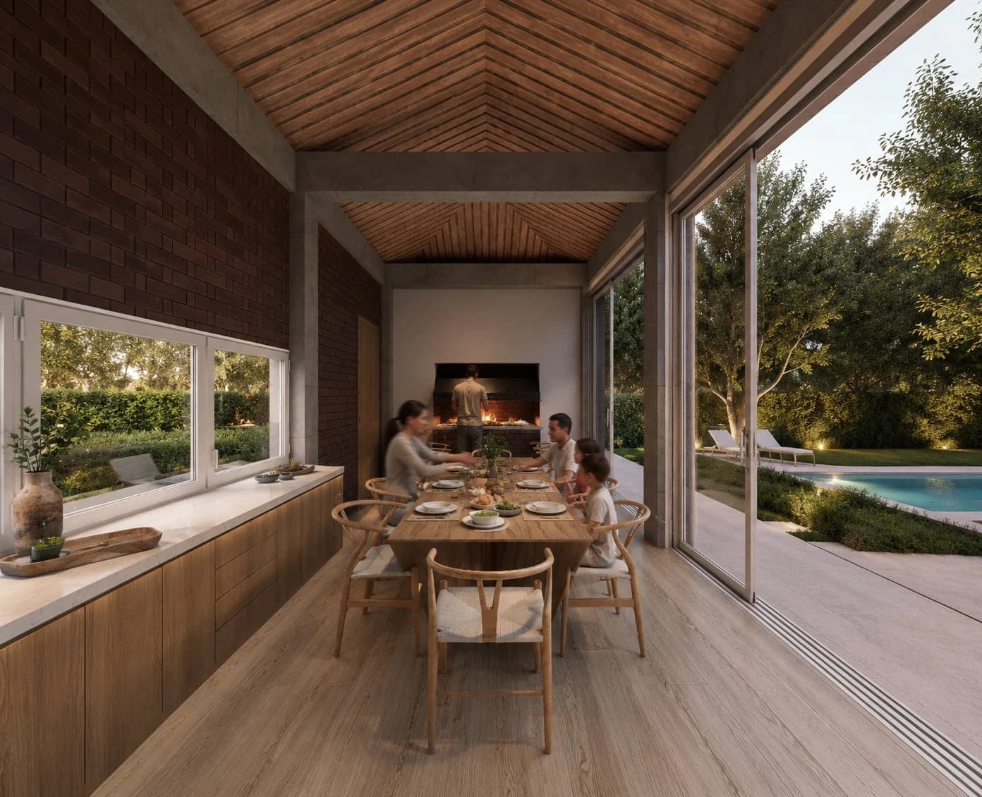 La galería como extensión de la casa