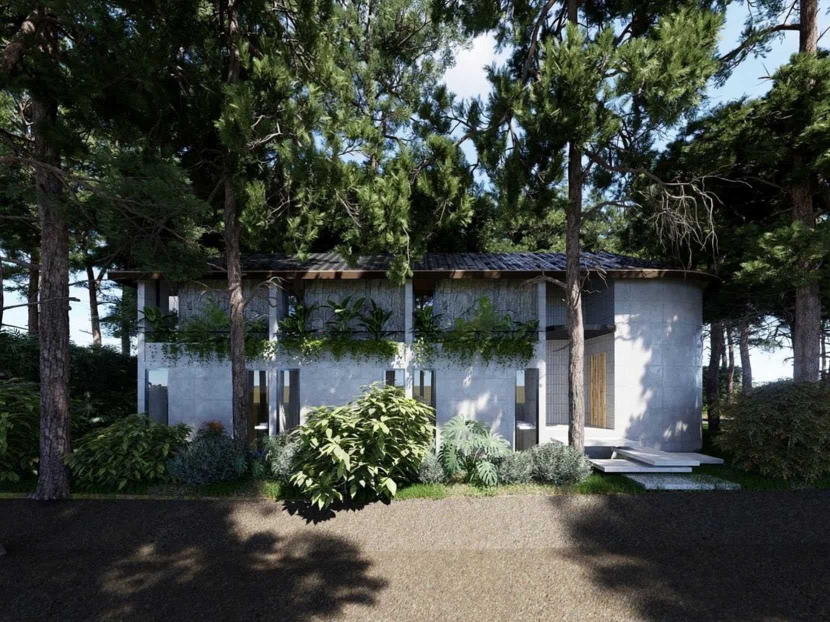 Casa Ángel: fachada durante el día