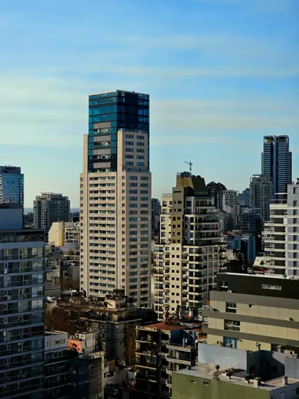 Torres, medianeras y densidad del paisaje urbano.